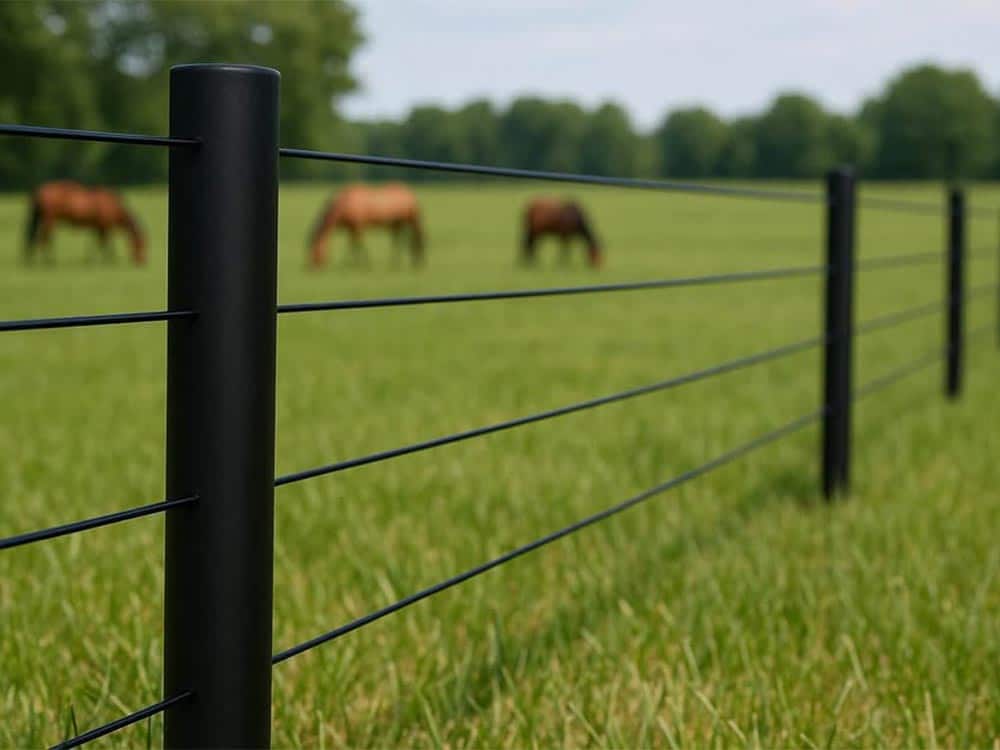 Titan Wire Black gateway - Titan Rail - Horse Fencing Australia